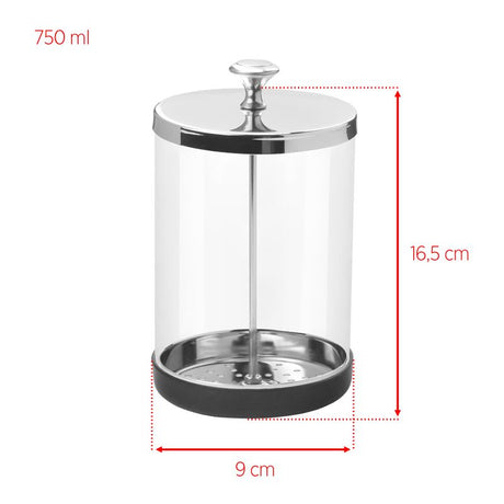 ActiveShop Glass Container For Disinfecting Tools 750ml - isolated on a white background