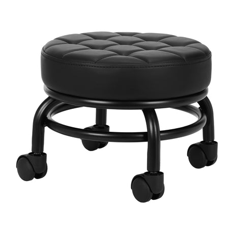 ActiveShop H13 Beauty Stool Black - full product view at an angle on a white background