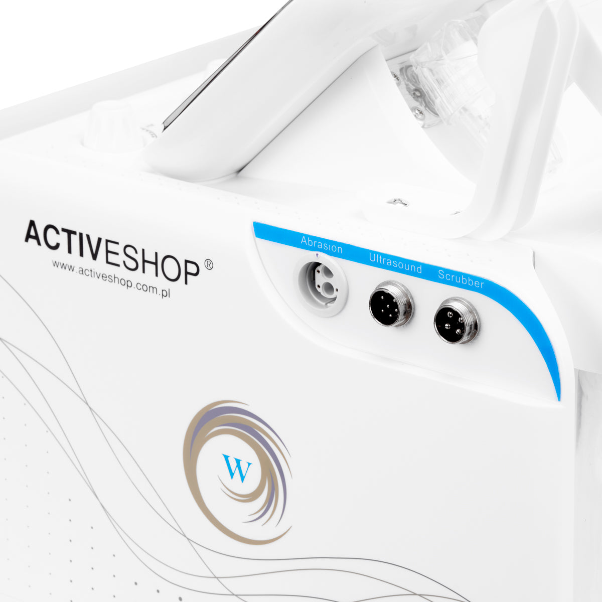 ActiveShop H2+ 6-In-1 Hydrogen Facial Device - main unit with included components on a white background