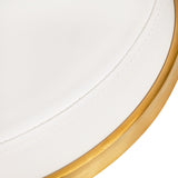 ActiveShop H4 Beauty Stool White & Gold - displayed in a professional treatment-room setting