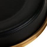 ActiveShop H5 Beauty Chair Black & Gold - close-up of the upholstery and construction details