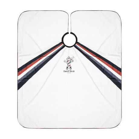 ActiveShop Hairdressing Cape J-33 - arranged with the included components on a white background