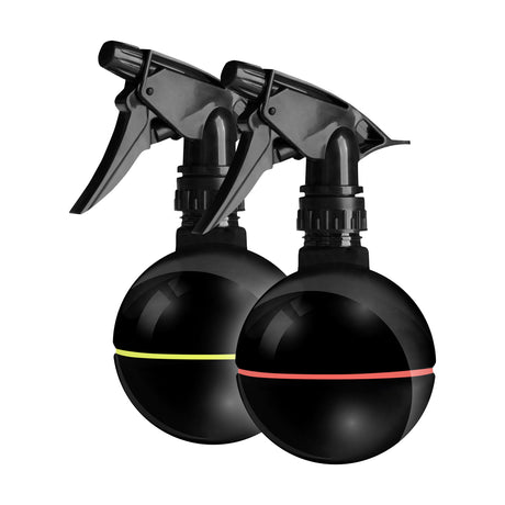 ActiveShop Hairdressing Spray Bottle Ball 200ml - round salon spray bottle and printed design on a white background