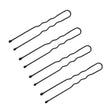 ActiveShop Hairpins E-63 150 pcs 4.9cm Black - arranged with the included components on a white background