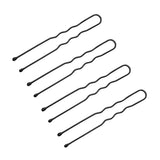 ActiveShop Hairpins E-63 150 pcs 4.9cm Black - arranged with the included components on a white background