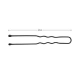 ActiveShop Hairpins E-63 150 pcs 4.9cm Black - isolated on a white background