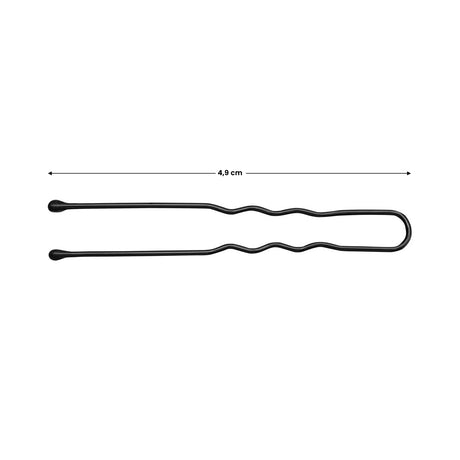 ActiveShop Hairpins E-63 150 pcs 4.9cm Black - isolated on a white background