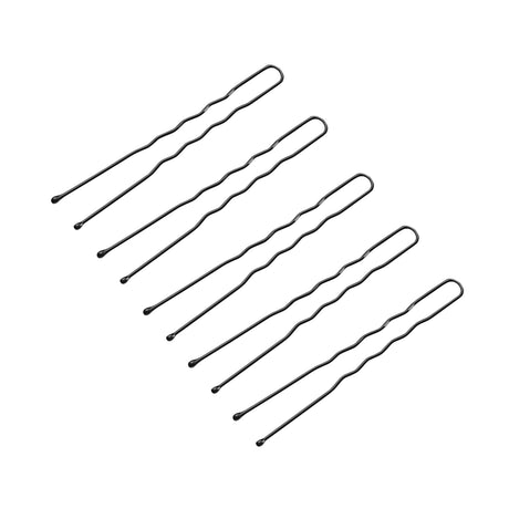 ActiveShop Hairpins E-65 300 pcs 6cm Black - arranged with the included components on a white background