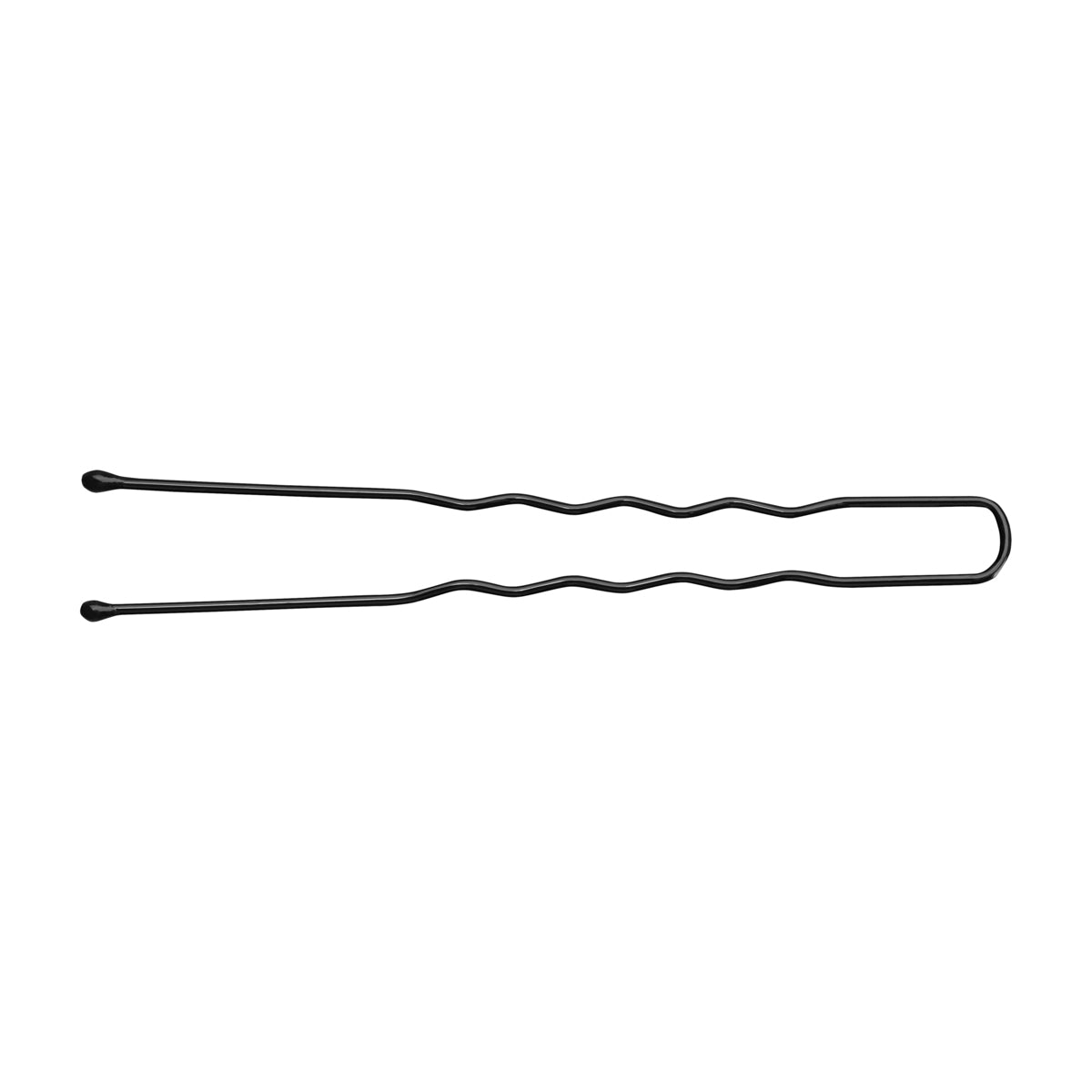 ActiveShop Hairpins E-65 300 pcs 6cm Black - isolated on a white background