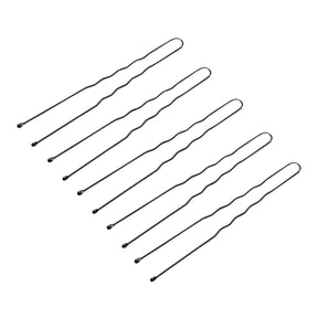 ActiveShop Hairpins E-65 300 pcs 7cm Black - isolated on a white background