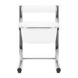 ActiveShop Height-Adjustable Pedicure Bowl Stand Chrome - pedicure bowl shown from above on a white background