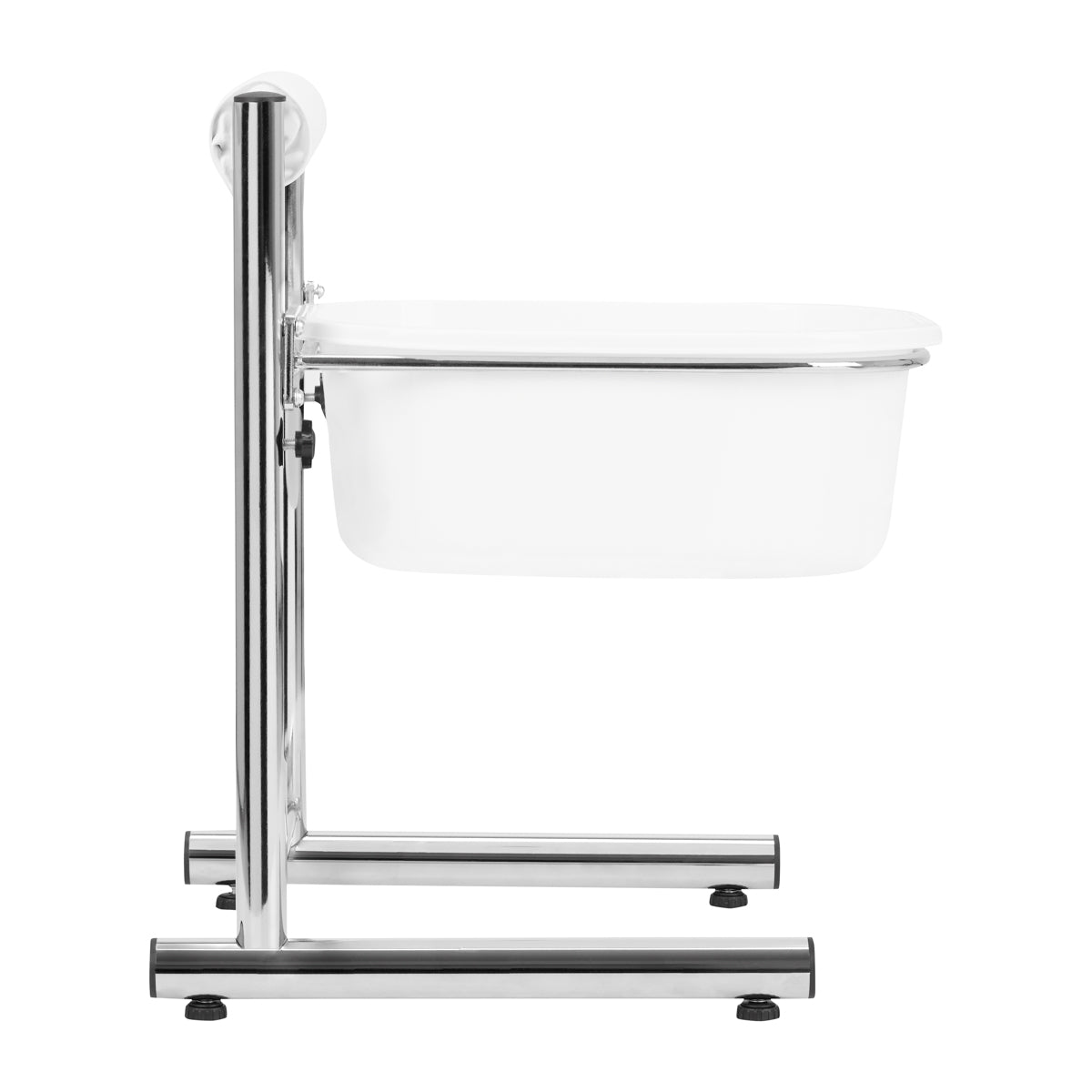 ActiveShop Height-Adjustable Pedicure Bowl Stand Chrome - pedicure bowl shown from above on a white background