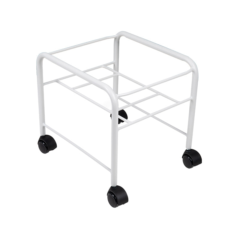 ActiveShop Height-Adjustable Pedicure Bowl Stand White - full product view on a white background