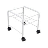 ActiveShop Height-Adjustable Pedicure Bowl Stand White - full product view on a white background
