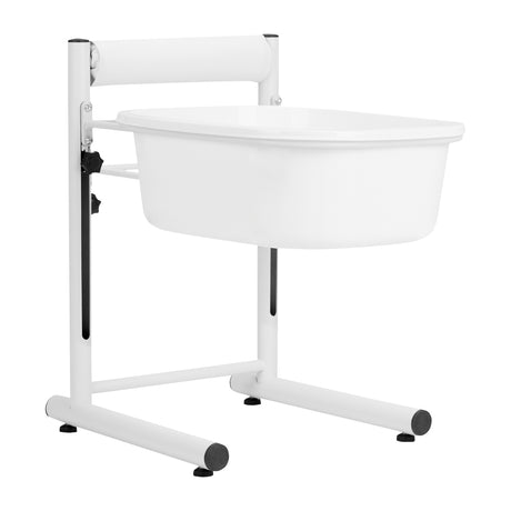 ActiveShop Height-Adjustable Pedicure Tray White - full product view at an angle on a white background