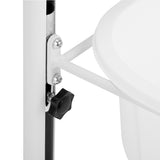 ActiveShop Height-Adjustable Pedicure Tray White - full product view on a white background