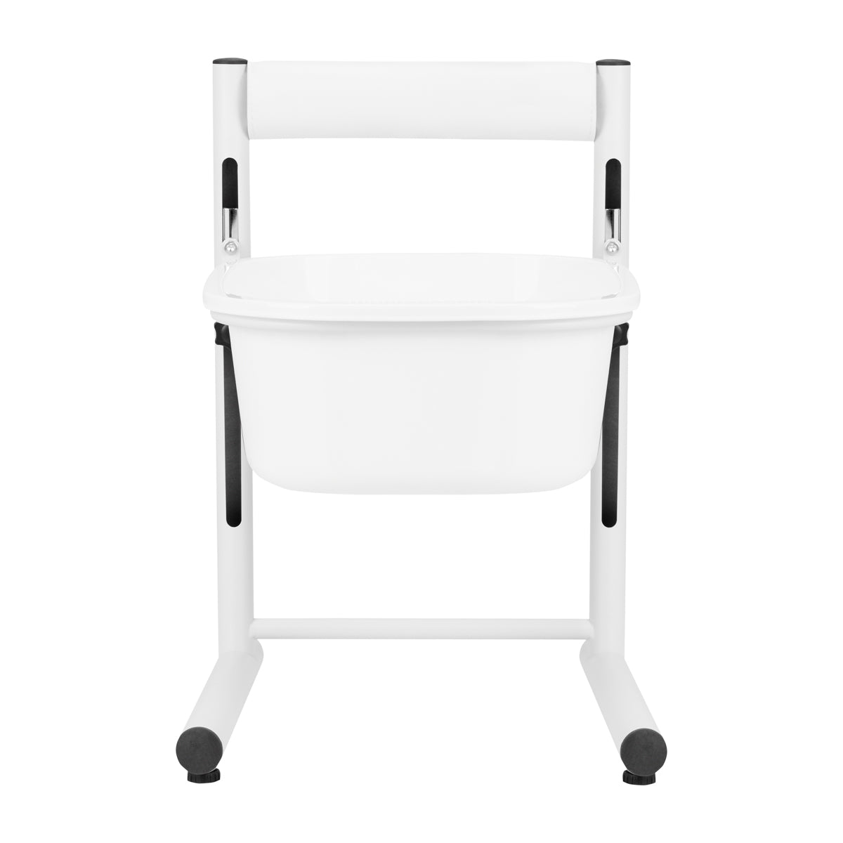 ActiveShop Height-Adjustable Pedicure Tray White - full product view on a white background