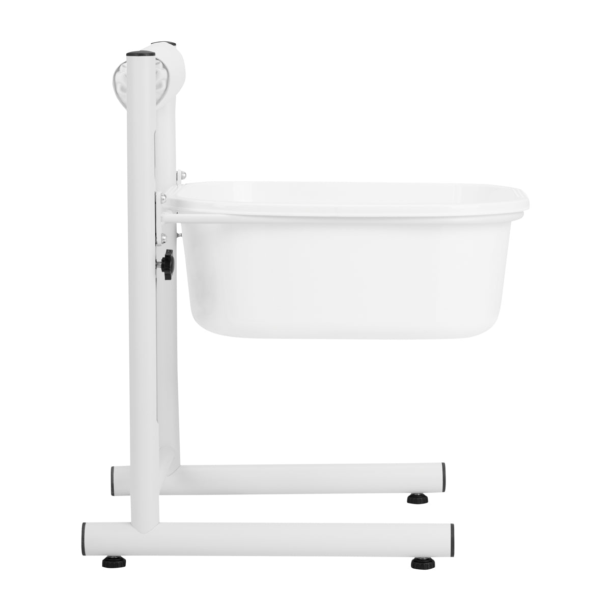 ActiveShop Height-Adjustable Pedicure Tray White - full product view on a white background