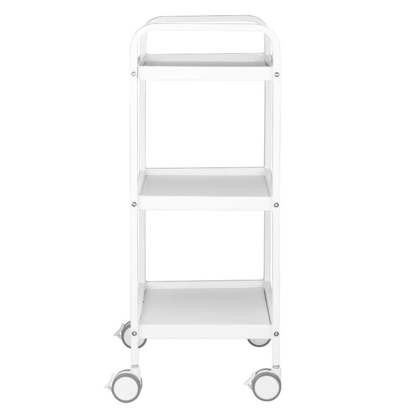 ActiveShop HS09 Cosmetic Trolley White - front view showing the storage and construction details