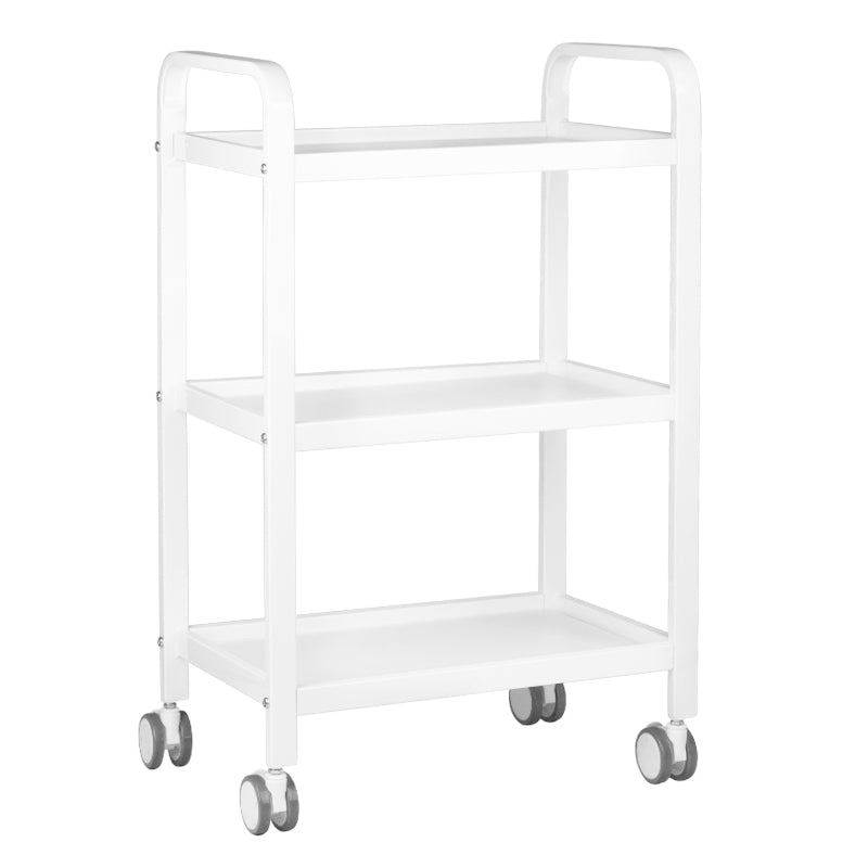 ActiveShop HS09 Cosmetic Trolley White - front view showing the storage and construction details