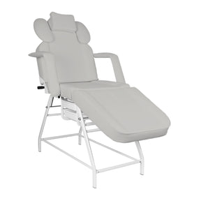 ActiveShop Ivette Eyelash Treatment Chair Grey - full product view at an angle on a white background