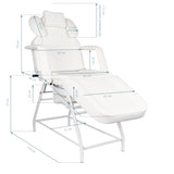 ActiveShop Ivette Eyelash Treatment Chair Grey - full product view on a white background