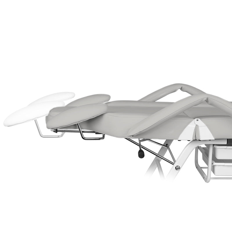 ActiveShop Ivette Eyelash Treatment Chair Grey - full product view on a white background