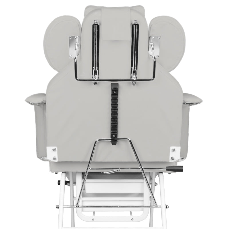 ActiveShop Ivette Eyelash Treatment Chair Grey - full product view on a white background