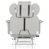 ActiveShop Ivette Eyelash Treatment Chair Grey - full product view on a white background