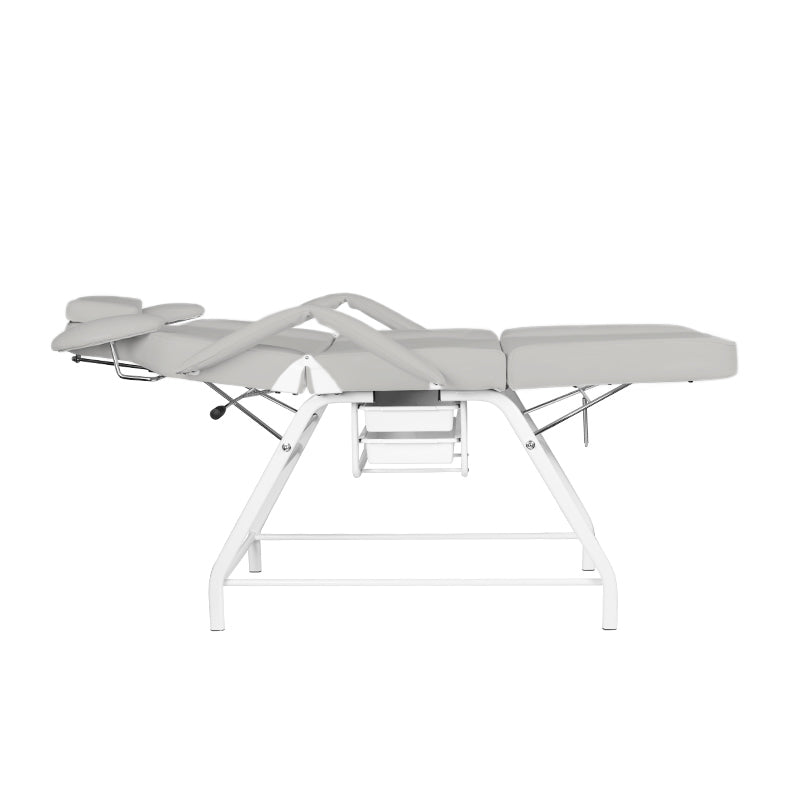 ActiveShop Ivette Eyelash Treatment Chair Grey - full product view on a white background