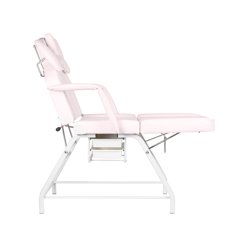 ActiveShop Ivette Eyelash Treatment Chair Pink - full product view on a white background