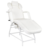ActiveShop Ivette Eyelash Treatment Chair White - full product view at an angle on a white background