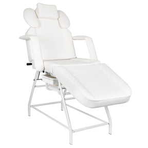 ActiveShop Ivette Eyelash Treatment Chair White - full product view at an angle on a white background