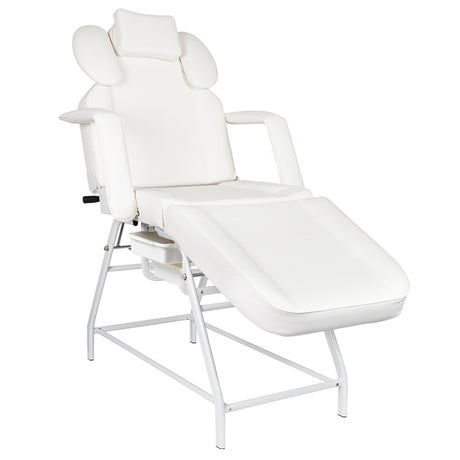 ActiveShop Ivette Eyelash Treatment Chair White - full product view at an angle on a white background