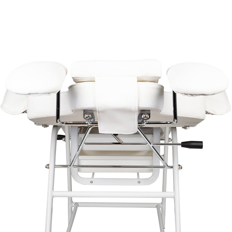 ActiveShop Ivette Eyelash Treatment Chair White - full product view on a white background