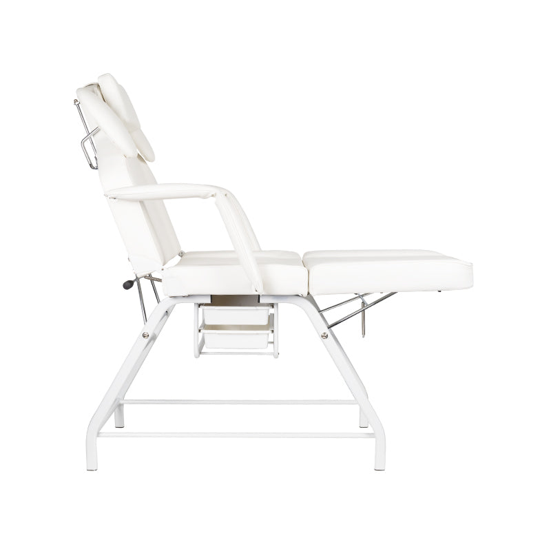 ActiveShop Ivette Eyelash Treatment Chair White - full product view on a white background