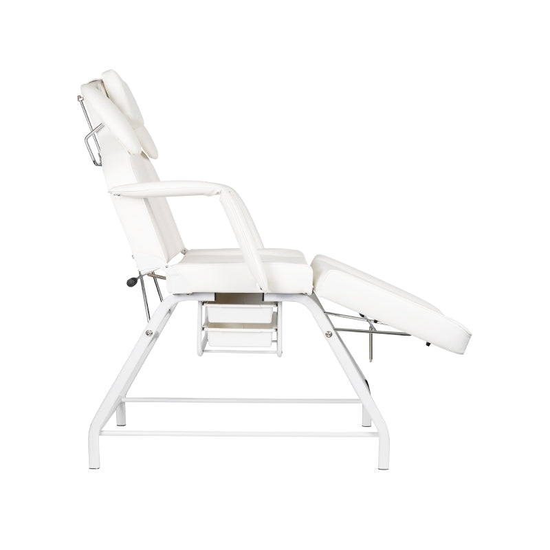 ActiveShop Ivette Eyelash Treatment Chair White - full product view on a white background