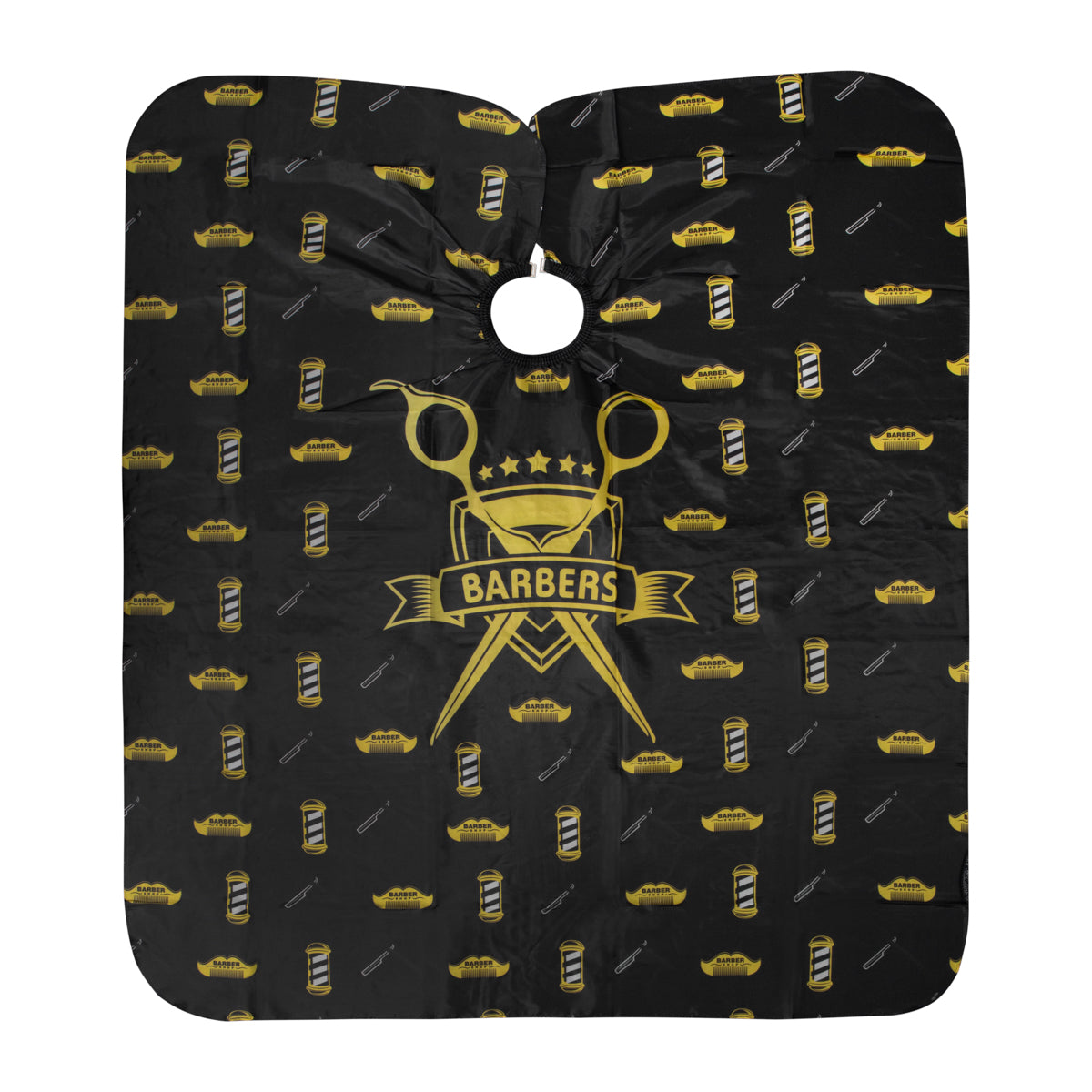 ActiveShop J-81 Hairdressing Cape - product displayed with its packaging on a dark background