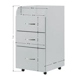 ActiveShop Kombi grey cabinet dimension diagram