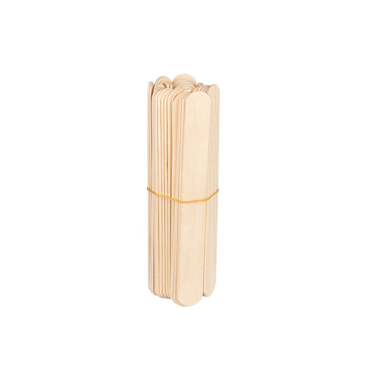 ActiveShop Large Wooden Spatula 150 × 18 × 1.8mm - 150 pcs - isolated on a white background