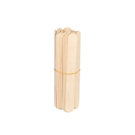 ActiveShop Large Wooden Spatula 150 × 18 × 1.8mm - 150 pcs - isolated on a white background