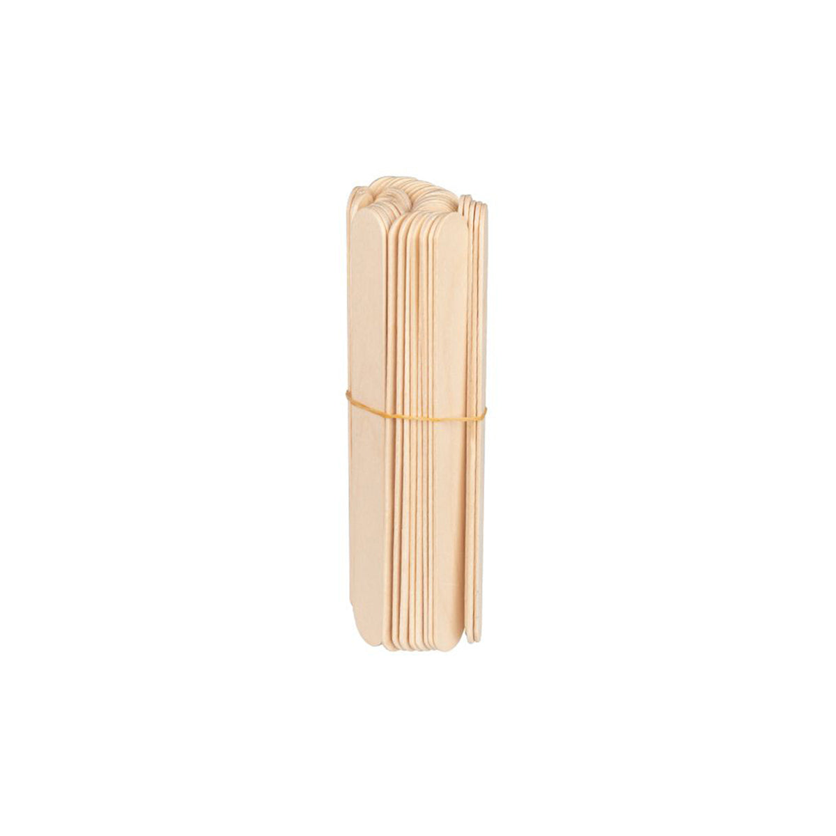 ActiveShop Large Wooden Spatula 150 × 18 × 1.8mm - 50 pcs - isolated on a white background