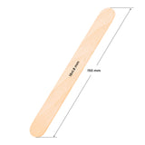 ActiveShop Large Wooden Spatula 150 × 18 × 1.8mm - 50 pcs - isolated on a white background