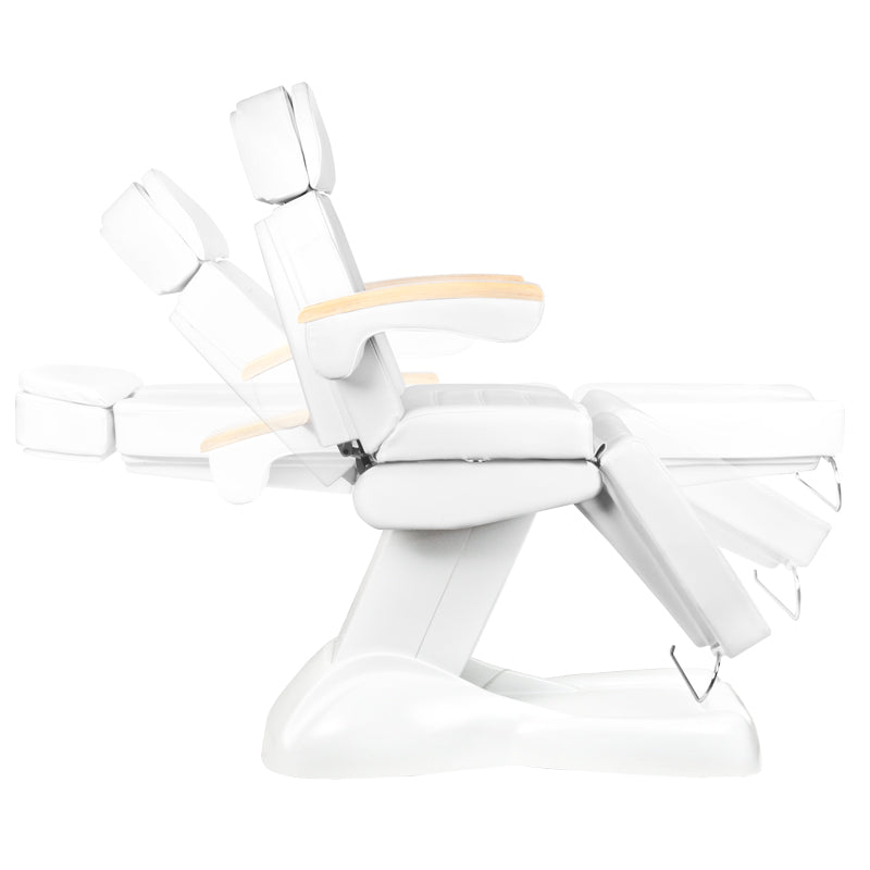 ActiveShop Lux Heated Electric Beauty Bed White - full product view on a white background