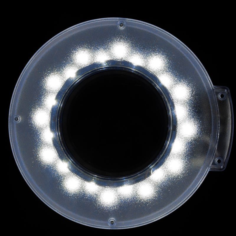 ActiveShop S4 LED Magnifier Lamp With Tripod - close-up showing controls and working components