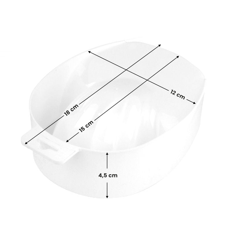 ActiveShop Manicure Bowl White - isolated on a white background