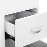 ActiveShop Manicure Desk 312 White Left - displayed in a professional treatment-room setting