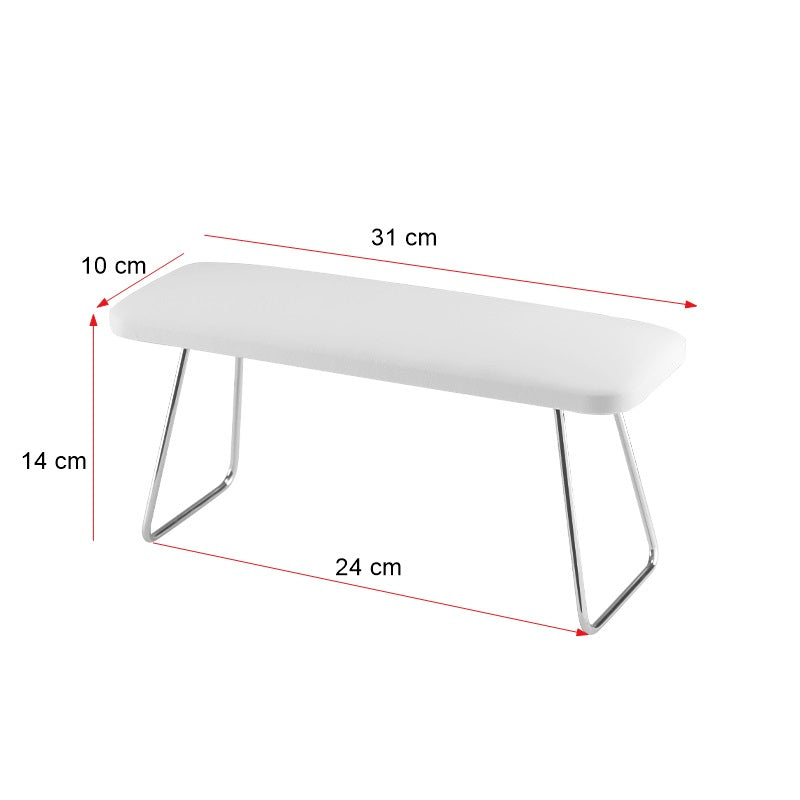 ActiveShop Manicure Hand Rest 4m White - isolated on a white background