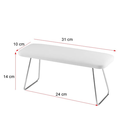 ActiveShop Manicure Hand Rest 4m White - isolated on a white background