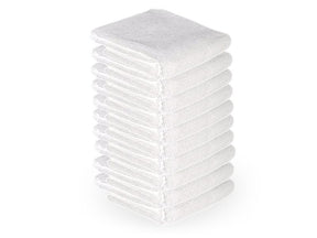 ActiveShop Microfiber Towel 73 × 40cm 10 pcs White - isolated on a white background